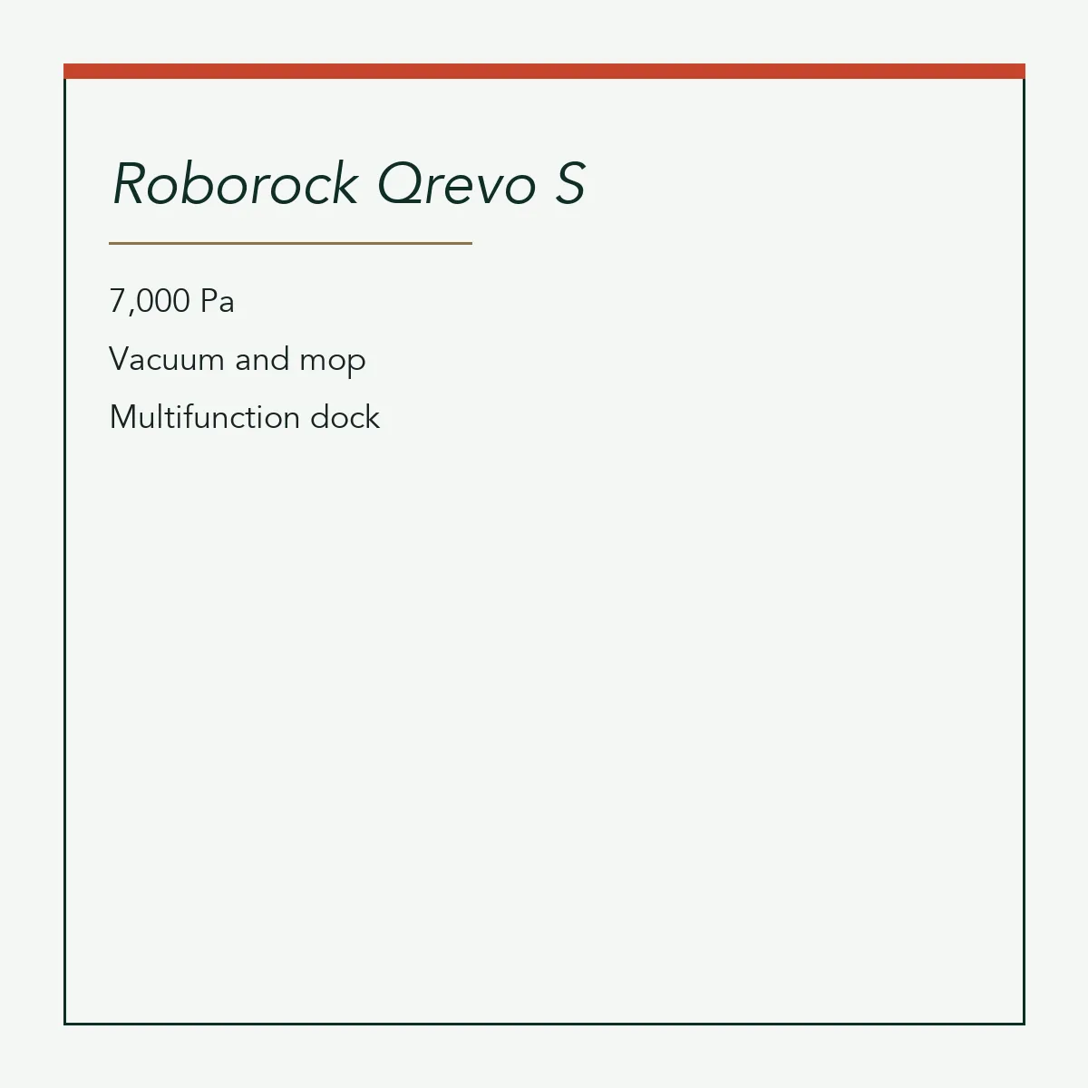 Roborock Qrevo S, 7000Pa