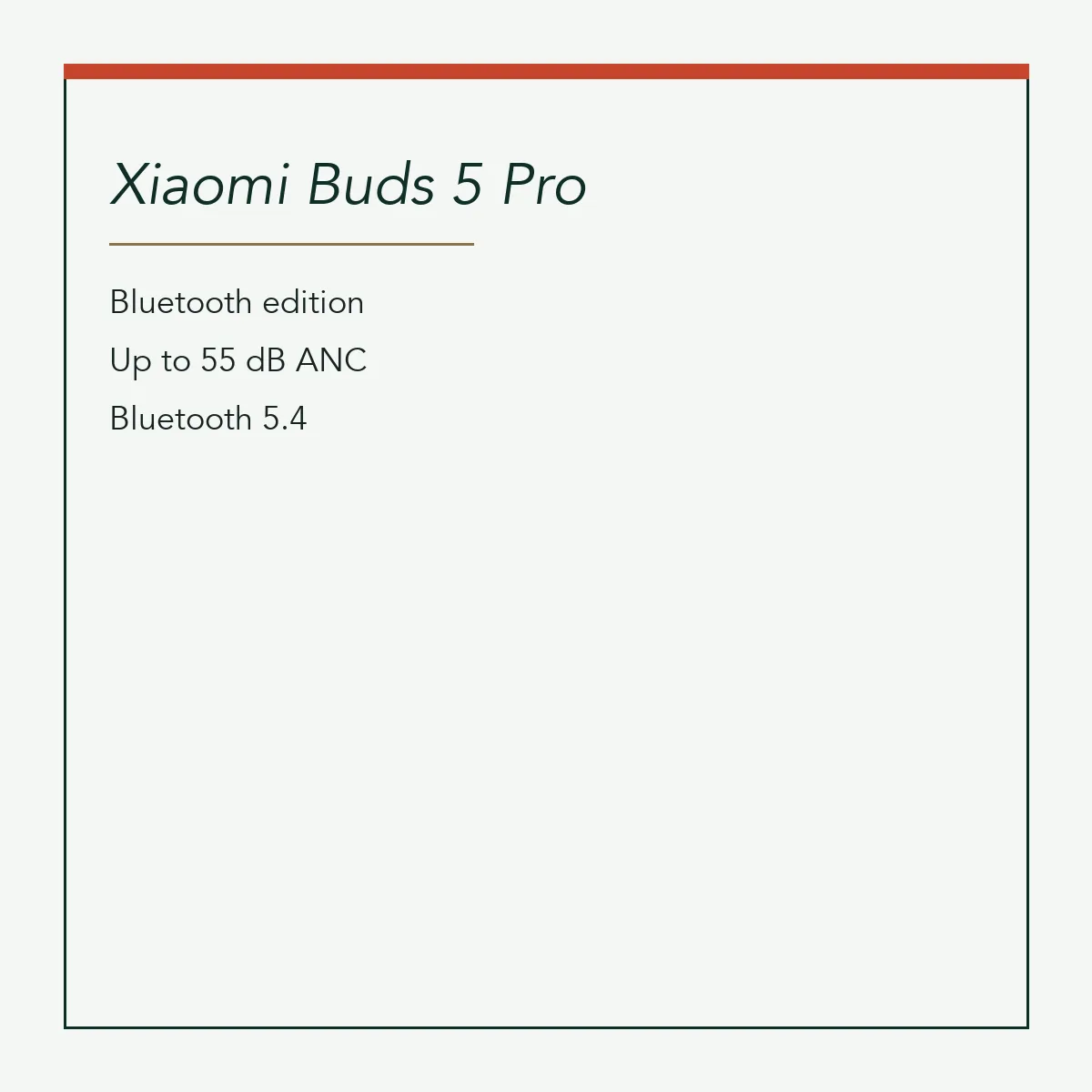 Xiaomi Buds 5 Pro, Bluetooth